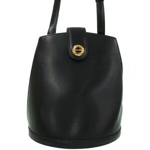 Louis Vuitton Epi Leather Cluny Shoulder Bag Black